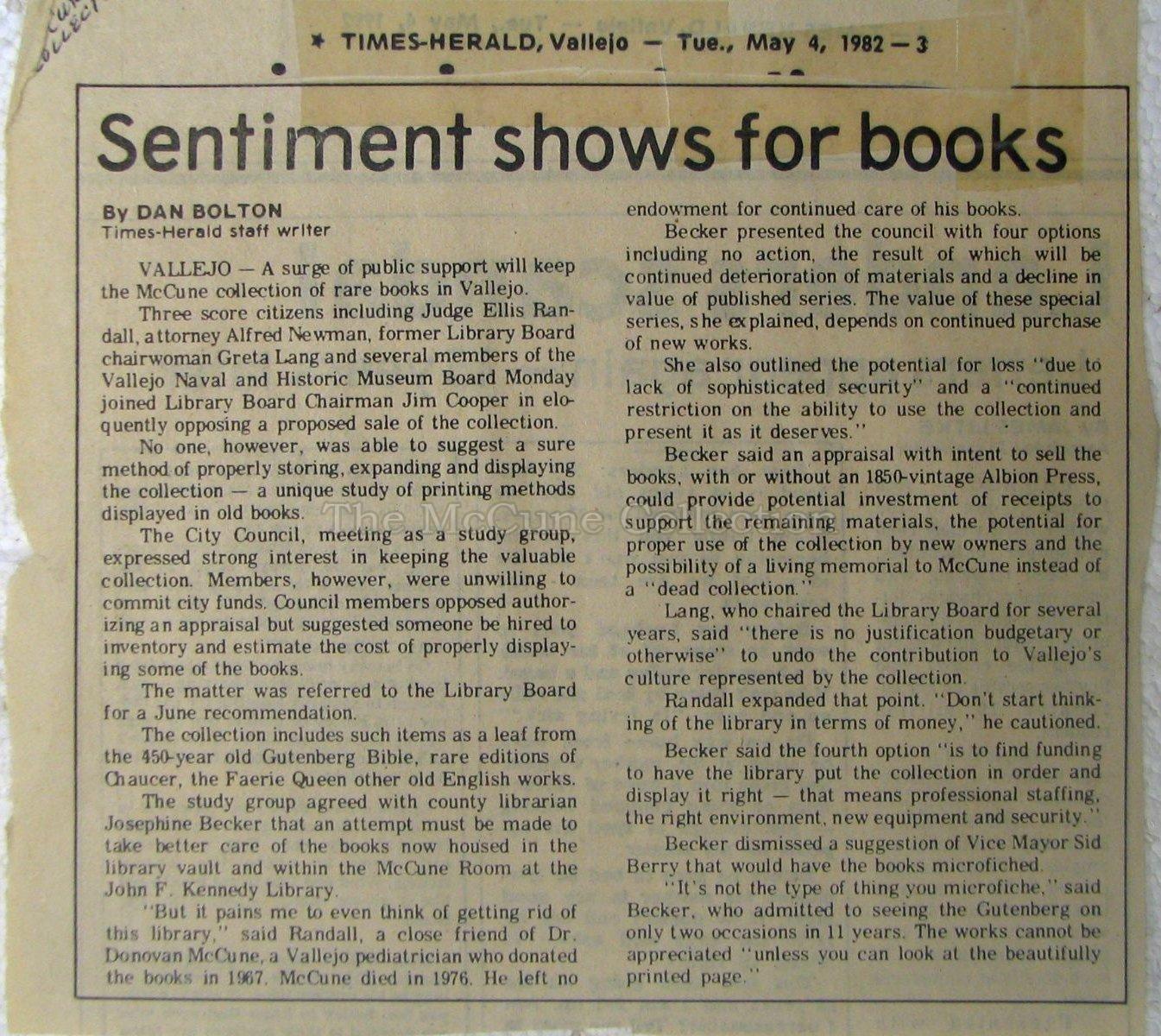 News & More • The McCune Collection